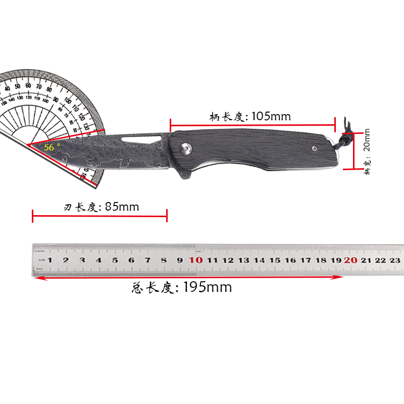 Fishing Equipment Kitchener - Nuovo coltello pieghevole con manico in