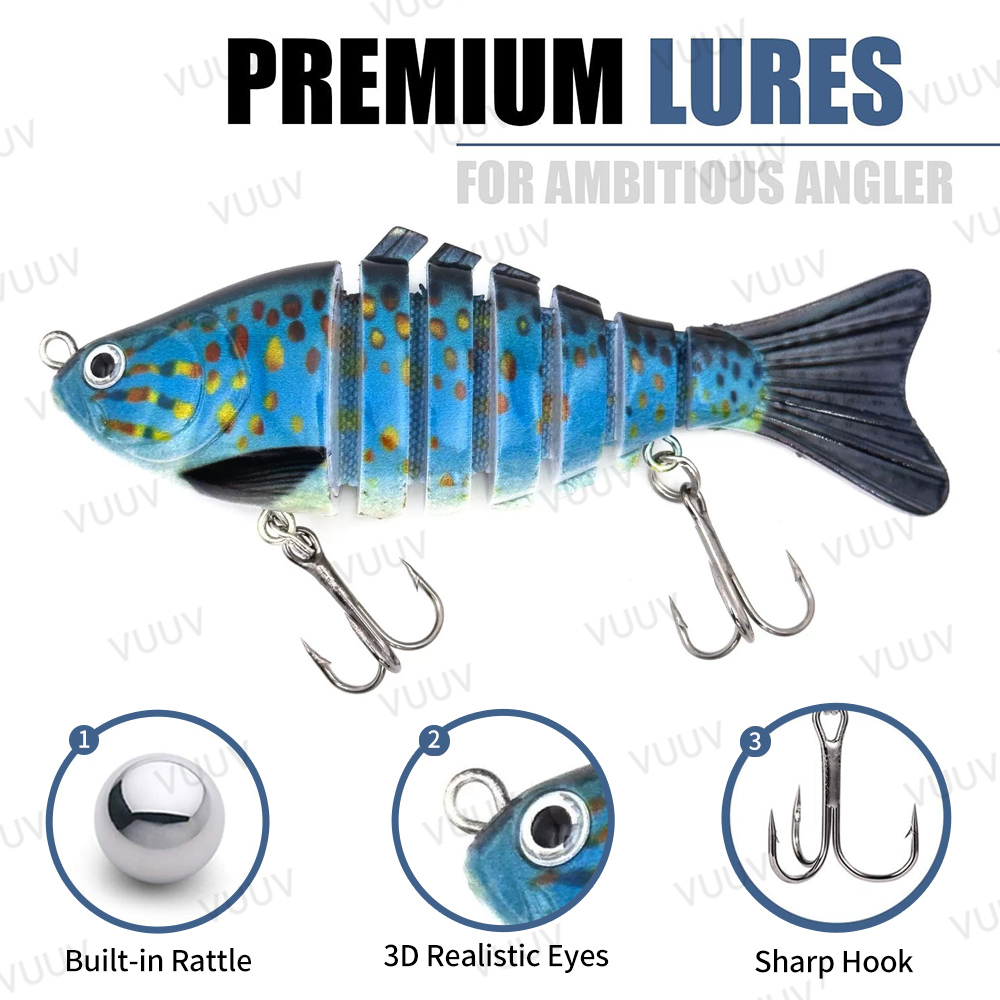 10 pz. Esche Artificiali Swimb - Trout Fishing Lure recensione e prezzo