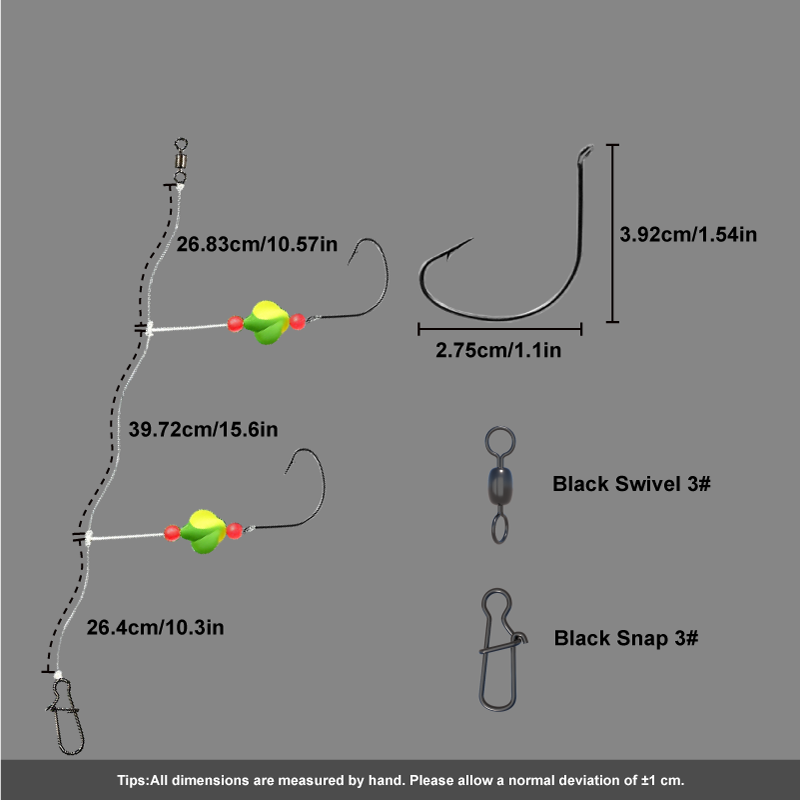 3/6 Pezzi Pompano Rigs Snell F - Snell Fishing Rig recensione e prezzo