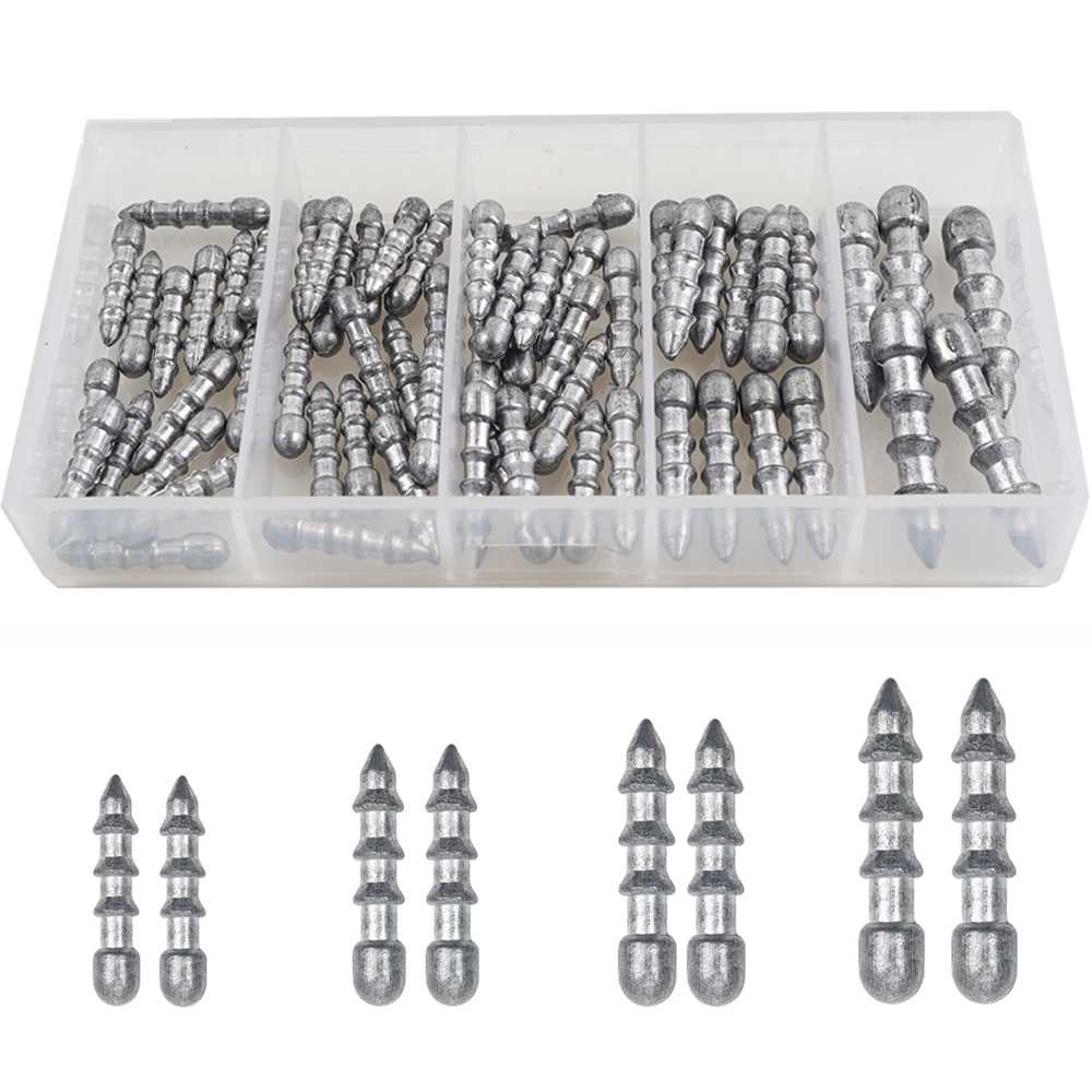 60 pz pesi per unghie Worm Fis - Fishing Equipment Lures recensione e prezzo
