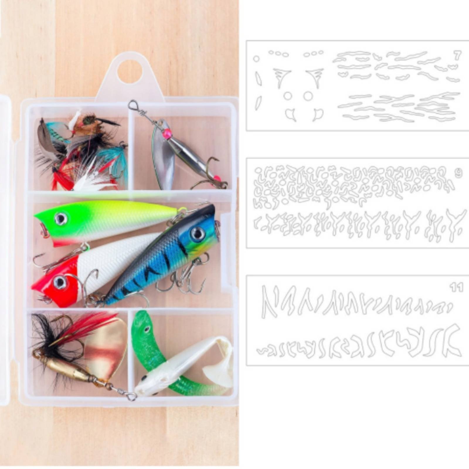 Stencil per pittura esche da p - Fishing Lure recensione e prezzo