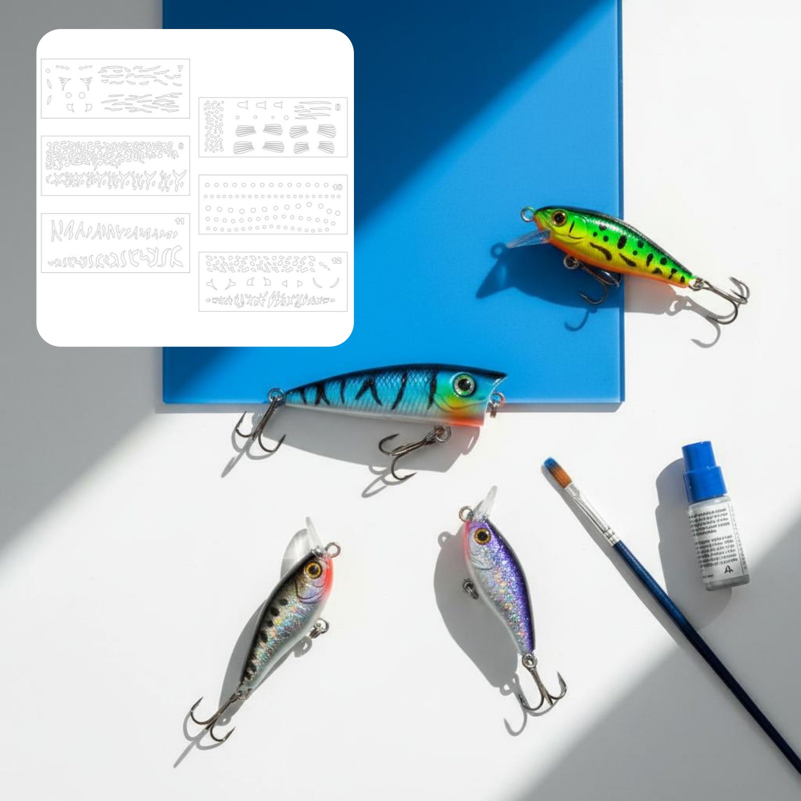 Stencil per pittura esche da p - Fishing Lure recensione e prezzo